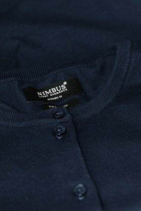 Brighton Cardigan Women Navy Closeup 1